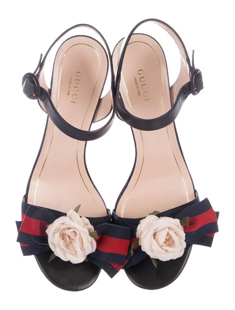 gucci flower sandals